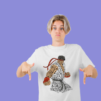 Camiseta Hadouken blanca