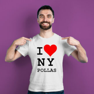 Camiseta I Love ni Pollas blanca