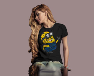 Camiseta Minion negra