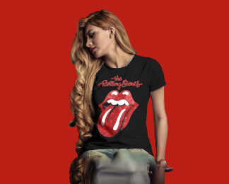 Camiseta Rolling stones 2 negra