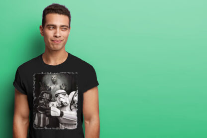 Camiseta Starwarsselfie negra