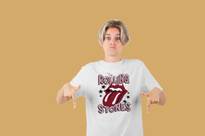 Camiseta Rolling Stones blanca