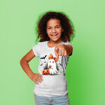 Camiseta fantasma chocolate blanca