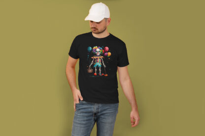 Camiseta payaso globo negra