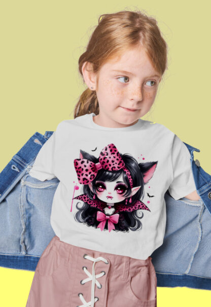 Camiseta vampirina blanca