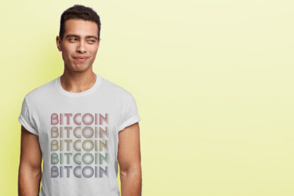 Camiseta bitcoin blanca