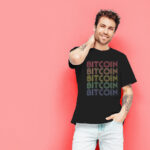 Camiseta bitcoin negra