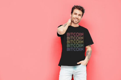 Camiseta bitcoin negra