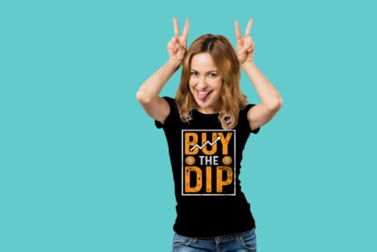 Camiseta buy the dip negra