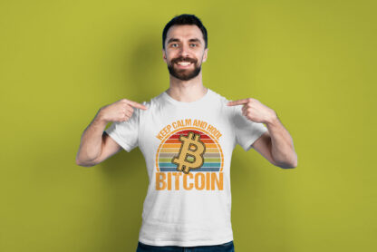 Camiseta hold bitcoin blanca