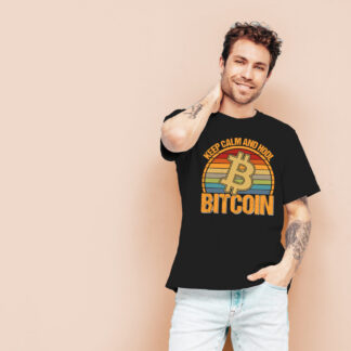 Camiseta hold bitcoin negra