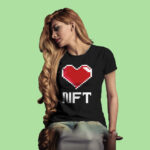 Camiseta love nft negra