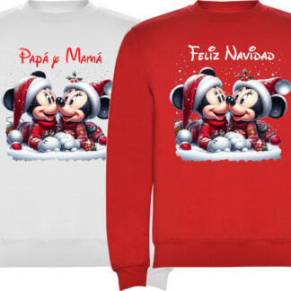 2 Sudadera Minnie y Mickey nieve