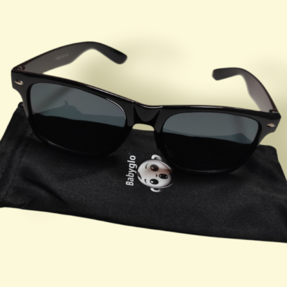 Gafas babyglo pure black delantera