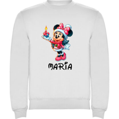 Sudadera blanca Minnie vela