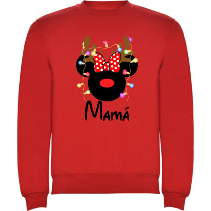 Sudadera roja Minnie reno