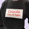 Sudadera negra rectángulo lentejuelas casada con 2 hijos detalle