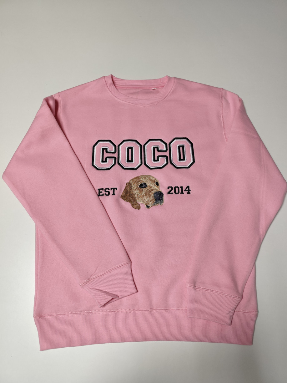 Sudadera mascota bordada personalizada - Imagen 3