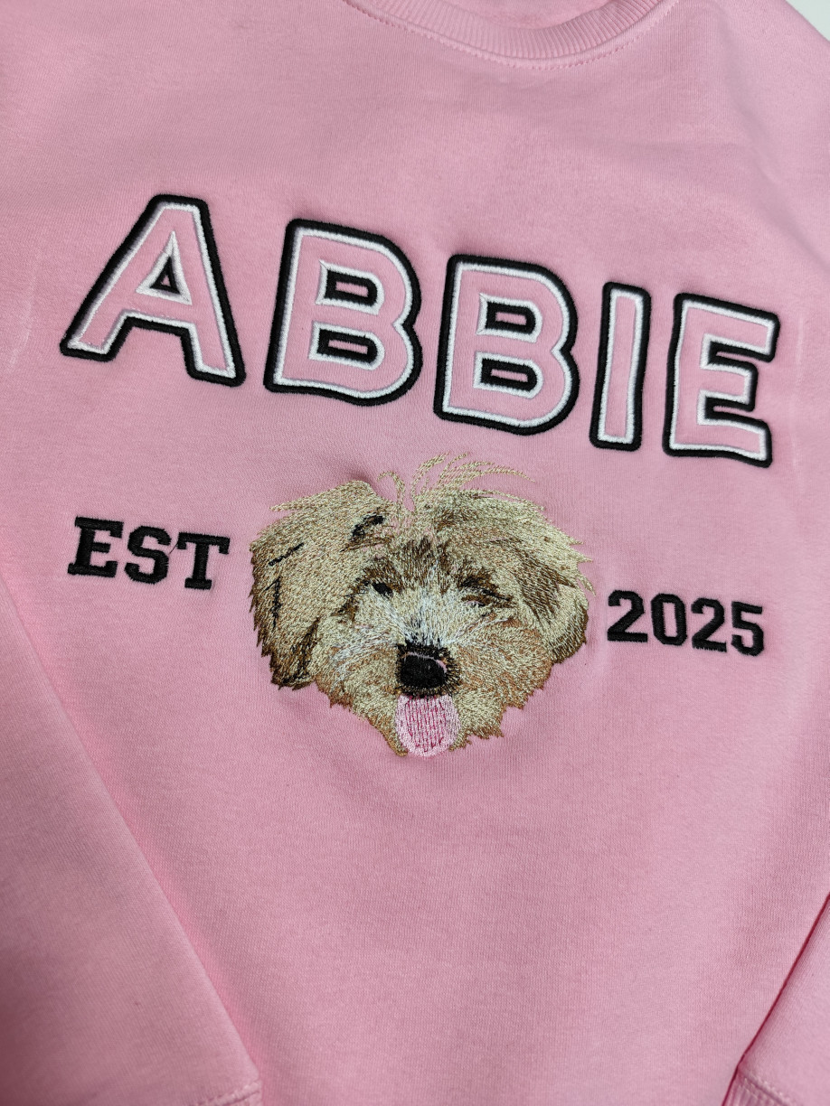 Sudadera mascota bordada personalizada - Imagen 4