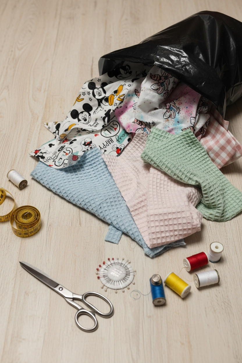 Bolsa retales de tela