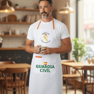 Cocinero con delantal cocinero guardia civil