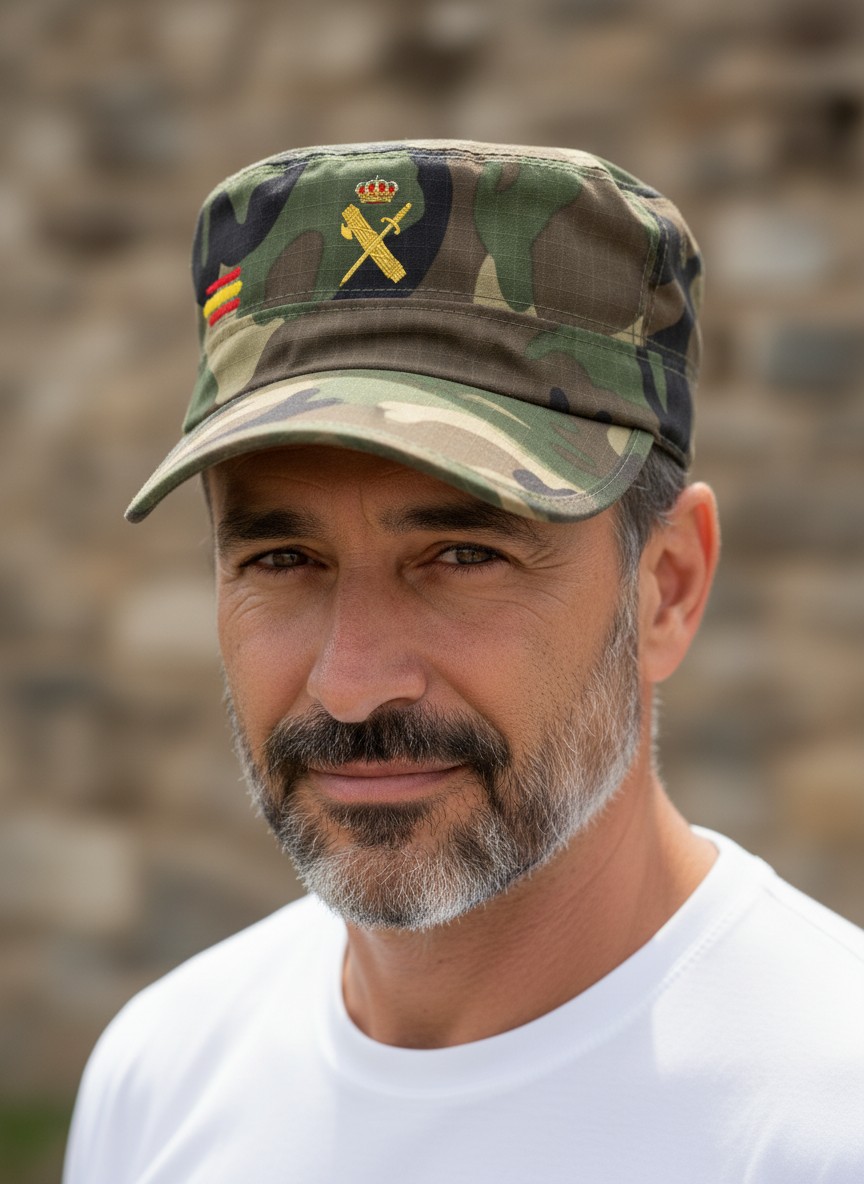 Hombre con gorra marine españa guardia civil Babyglo