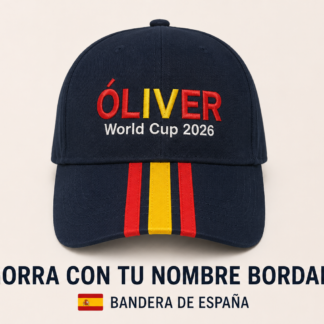 Gorra España Mundial 2026 personalizada