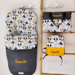 Saco para carrito de bebé, bolso multibolsillos y mochila escolar